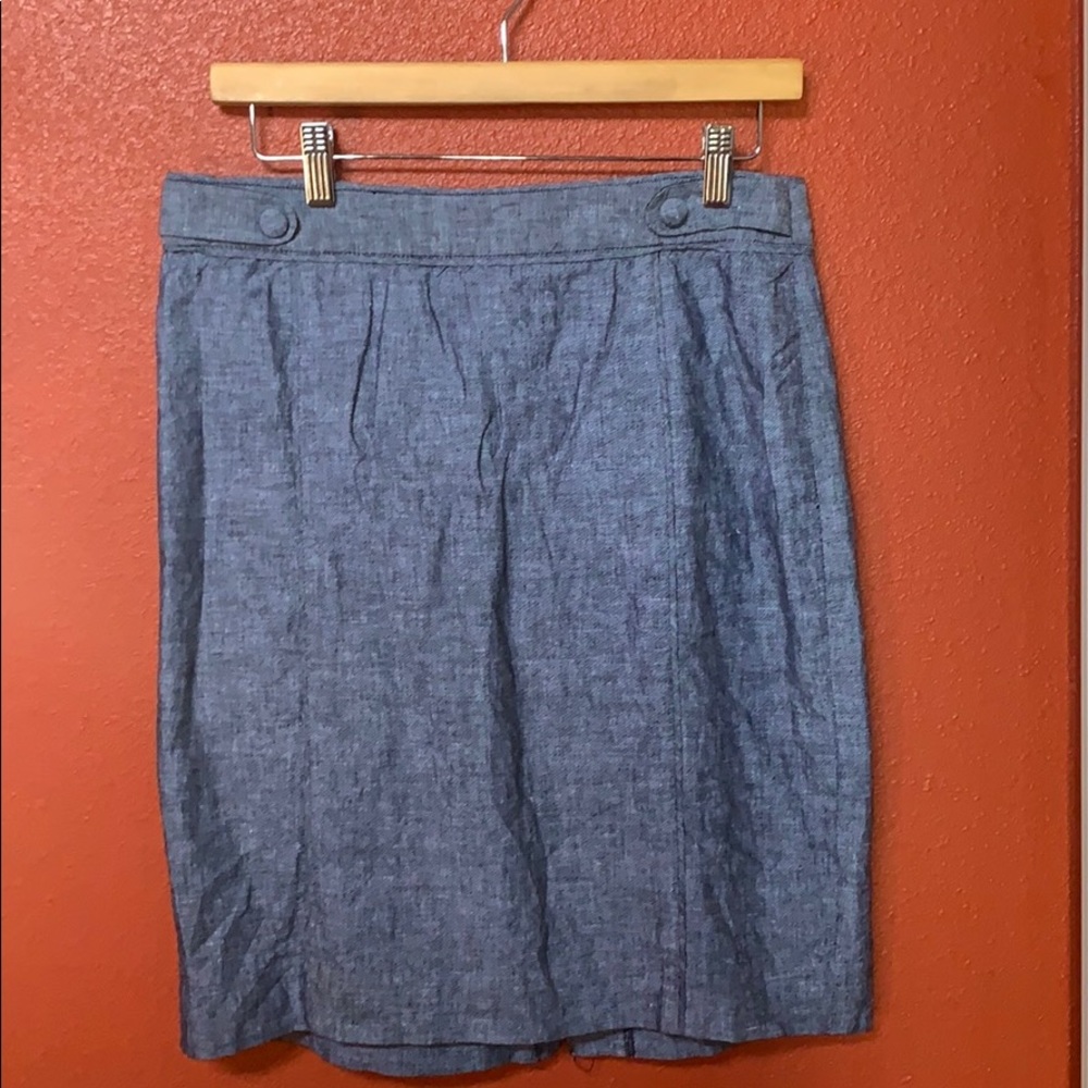 Banana Republic Linen Denim washed skirt